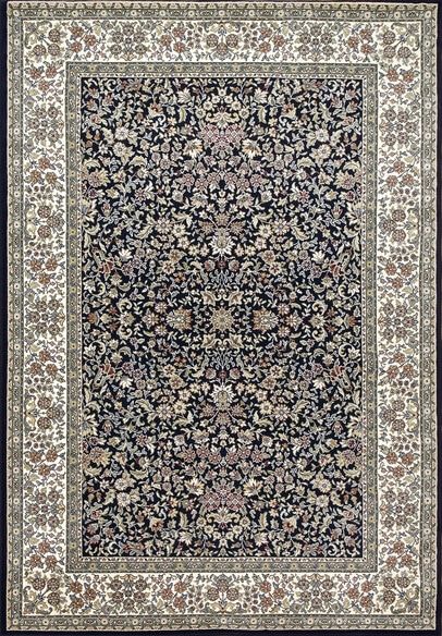 Dynamic Rugs ANCIENT GARDEN 57078-3434 Blue and Ivory